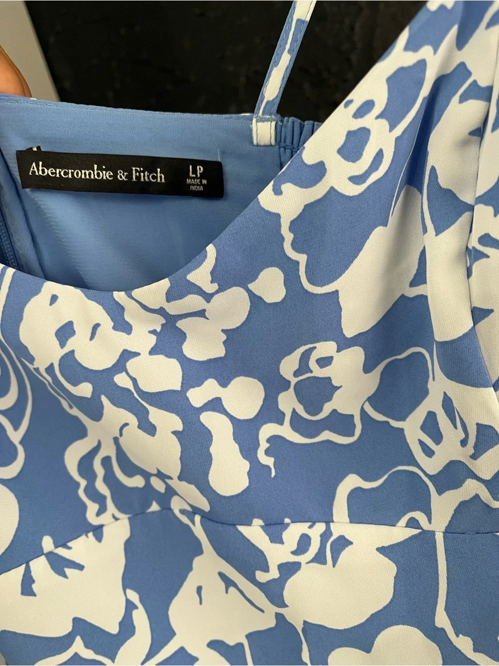 Abercrombie & Fitch Blue and White Floral Maxi Dress